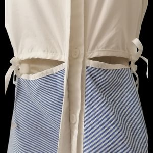 sz: L, sleeveless shirt style dress